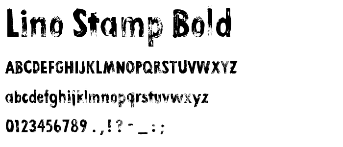 Lino Stamp Bold font